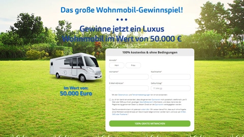 Wohnmobil Gewinnspiel