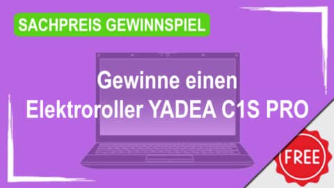 Gewinne mit Trittbrett Helden einen Elektroroller YADEA C1S PRO
