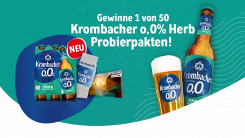 Krombacher Probierpaket Gewinnspiel